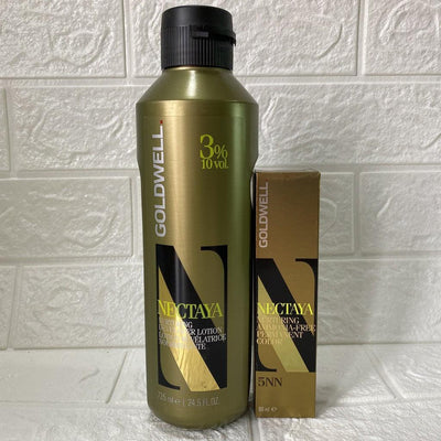 Combo Nectaya 10 Volume Free Ammonia Oxygen Hair Dye 5NN-Salonbar