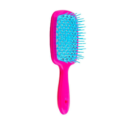 Super Brush - Fuchsia Brush With Turquoise Pins-Salonbar
