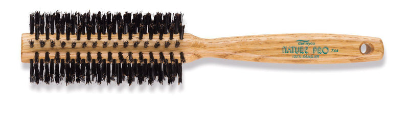 Nature Pro Circular Oak Wood Brush With Boar Bristles, Medium, Ten Rows-Salonbar