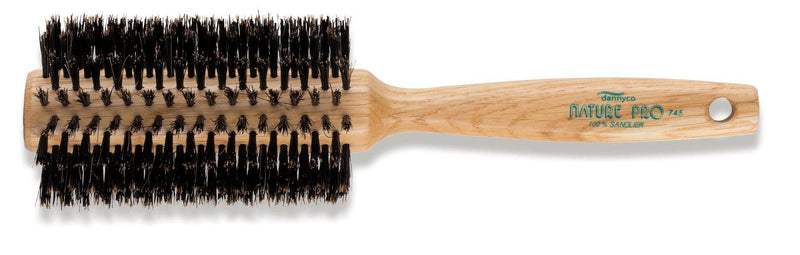Nature Pro Circular Oak Wood Brush With Boar Bristles, Medium, Ten Rows-Salonbar
