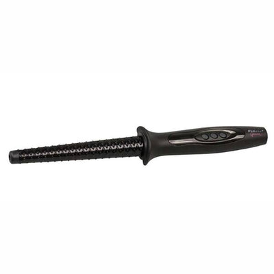 Glamour 1" Black Ceramic Cone Textured Curling Rod-Salonbar