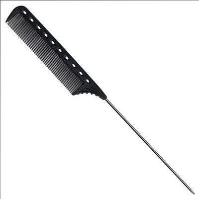 Extra Long Tail Comb Fine Teeth- Carbon-Salonbar