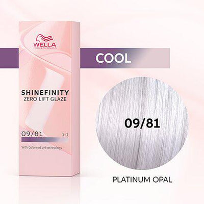 Shinefinity Zero Lift Glaze 09/81 Very Light Blonde Pearl Ash (Platinum Opal)-Salonbar