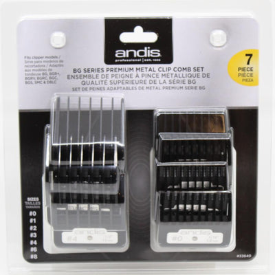 BG Series Premium Metal Clip Comb Set-Salonbar