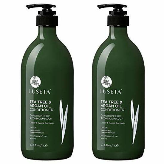 Luseta Tea Tree & Argan Oil Detangling Shampoo & Conditioner Set-Salonbar