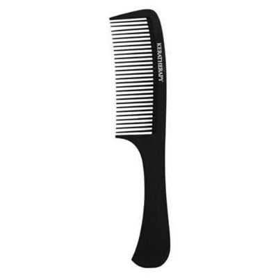 Carbon Wide Tooth Comb Black-BARBER COMB-Salonbar
