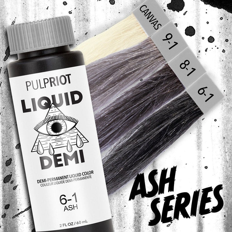 Pulp Riot Liquid Demi Ash 6.1-Salonbar