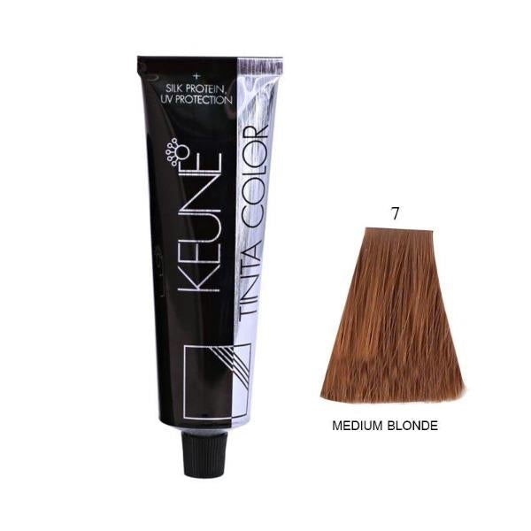 Tinta Color + Silk Protein Solamer Hair Color 7 Medium Blonde-HAIR COLOR-Salonbar