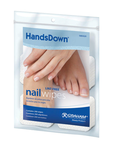 Handsdown Nail Wipes Squares-Salonbar