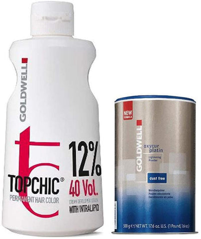 Combo Topchic 12%/40V Developer and Oxycur Dust Free Powder-Salonbar