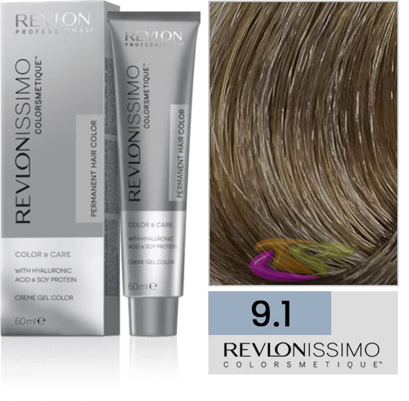 Revlonissimo Colorsmetique - 9.1 Ash Very Light Blonde-Salonbar