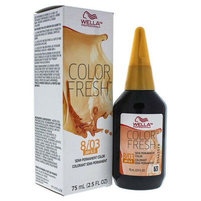 Color Fresh Pure Natural 8/03 Light Blonde/Natural Gold Hair Color-Salonbar