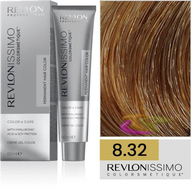 Revlonissimo Colorsmetique tone 8.32 Light blonde golden iridescent-Salonbar