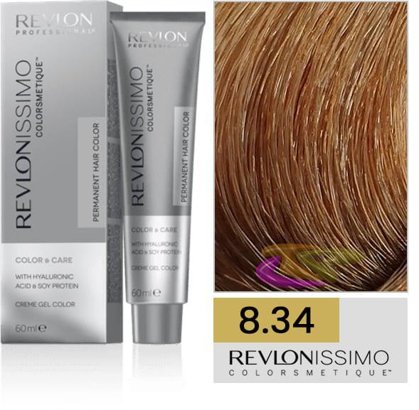 Tint Revlonissimo Colorsmetique 8.34 Light Golden Blonde Cobrizo-Salonbar