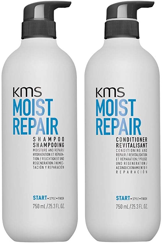 KMS Moist Repair Shampoo & Conditioner 25.3 oz / 750ml-Salonbar