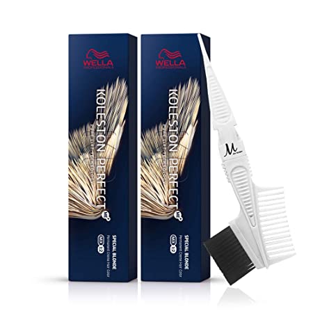 Wella Koleston Perfect ME+ 12/81 Special Blonde/Pearl Ash Tint Brush-Salonbar