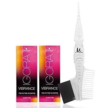 Igora Vibrance 2 colors of your choice with Tint Brush/Comb (Bundle 3 items)-Salonbar
