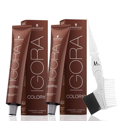 Schwarzkopf Igora Color10 7-5 Medium Blonde Gold 2 Piece, Tint Brush-Salonbar