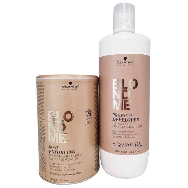 Schwarzkopf BLONDME Premium Developer 20 Volume Duo Set-Salonbar