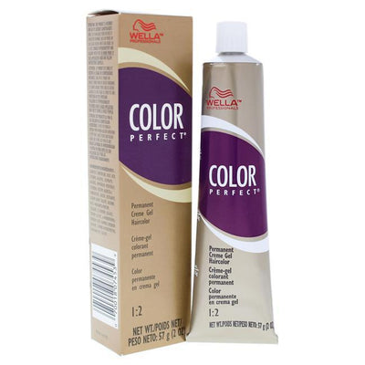 Color Perfect 4RV Medium Red Violet Brown Permanent Creme Gel Haircolor-Salonbar