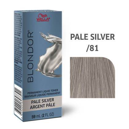 Blondor Permanent Liquid Toner - Pale Silver-Salonbar