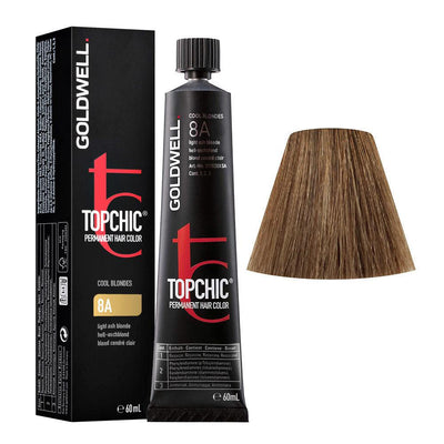 Topchic 8A Light Ash Blonde Permanent Hair Color-Salonbar