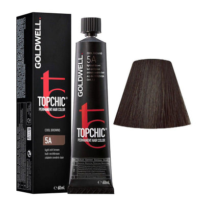 Topchic 5A Light Ash Brown Permanent Hair Color-Salonbar