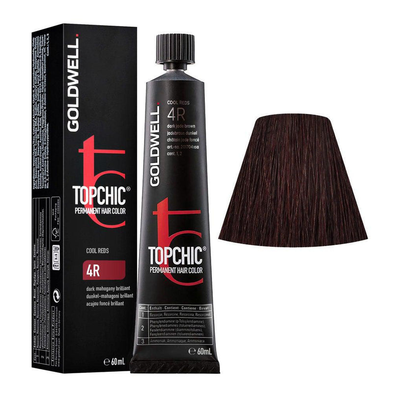 Topchic 4R Dark Mahogany Brilliant Permanent Hair Color-Salonbar