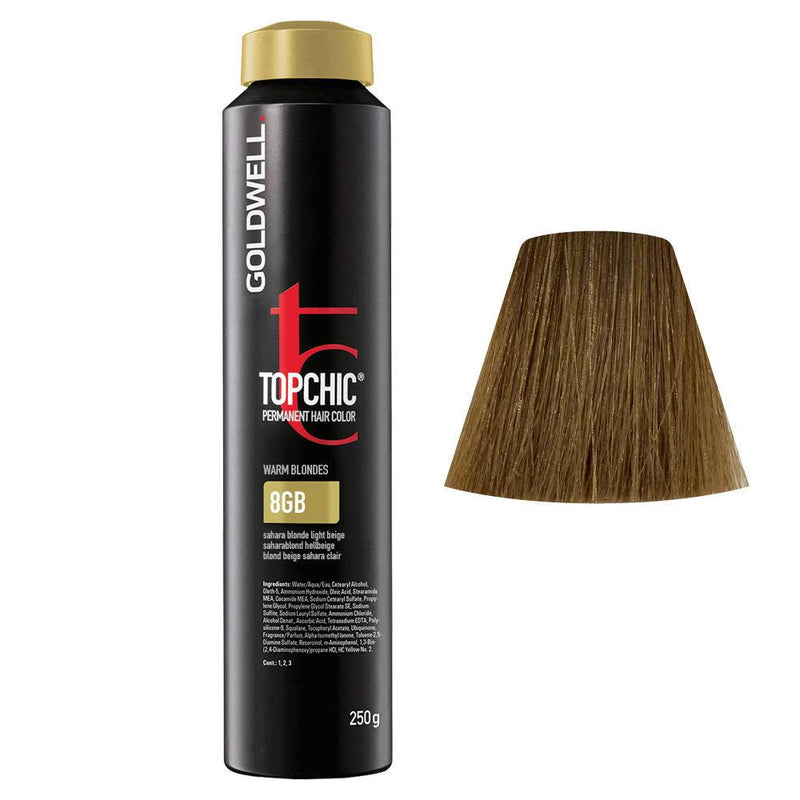 Topchic Hair Color 8GB Sahara blond light beige.-Salonbar