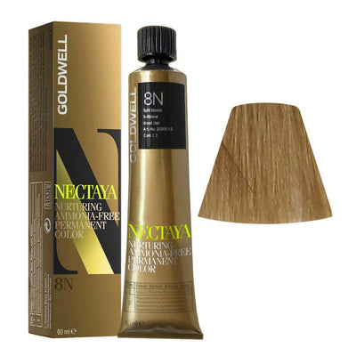 Nectaya Nurturing Hair Color - 8N Light Brown-Salonbar