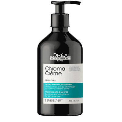 CHROMA CREME Green Matte Shampoo For Dark Brown To Black Hair-Salonbar