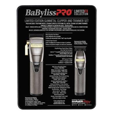 LimitedFX Metal Clipper & Trimmer Duo in Gun Metal-Salonbar