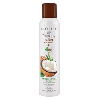 Silk Therapy With Natural Coconut Oil Whipped Volume Mousse-HAIR PRODUCT-Salonbar