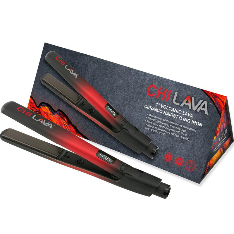CHI Lava 1″ Volcanic Lava Ceramic Hairstyling Iron-Salonbar