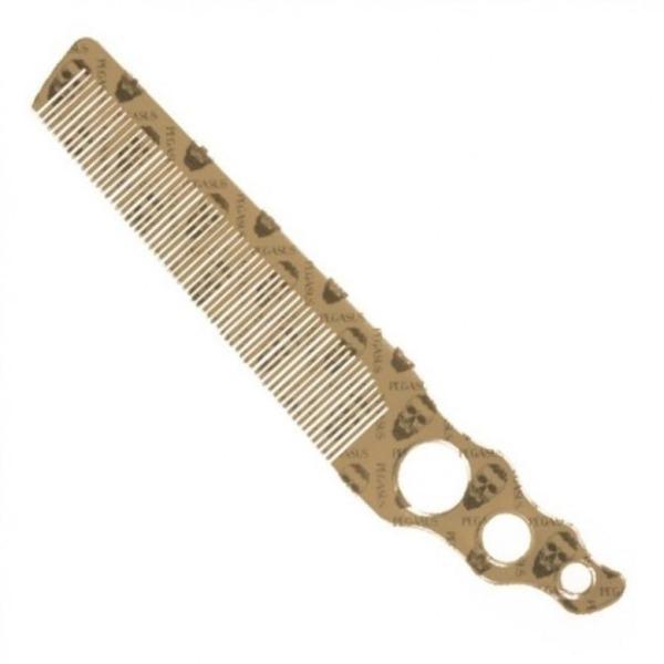 “Skulleto” Hard Rubber Clipper Comb (8.03")-Salonbar