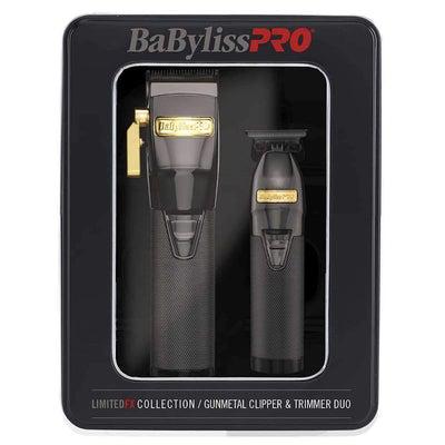 LimitedFX Metal Clipper & Trimmer Duo in Gun Metal-Salonbar