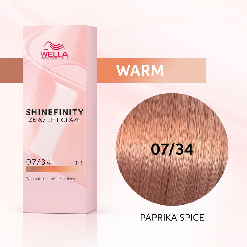 Shinefinity Color Glaze - 07/34 Medium Blonde Gold Red-Salonbar