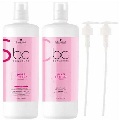 Bonacure Color Freeze Silver Shampoo conditioner duo-Salonbar