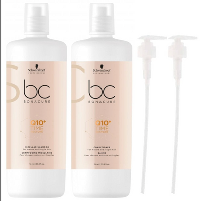 BC Bonacure Q10+ Time Restore Micellar Shampoo & Conditioner-Salonbar