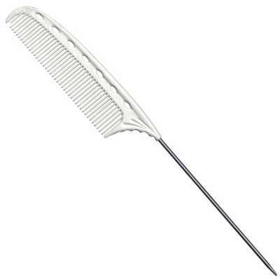 White Mini Pin Tail Comb 180mm-Salonbar