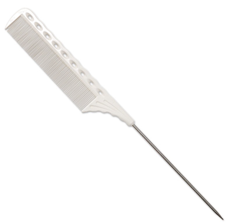 White Super Winding Pin Tail Comb 225mm-Salonbar