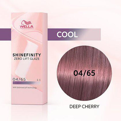 Shinefinity Zero Lift Glaze 04/65 Medium Brown Violet Mahogany (Deep Cherry)-Salonbar