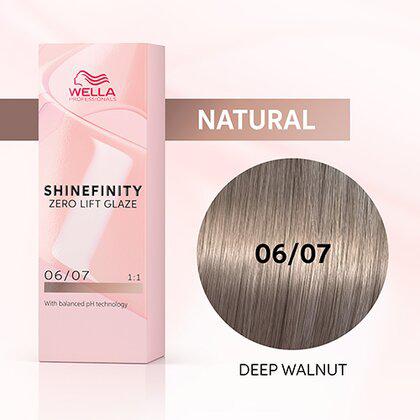 Shinefinity Zero Lift Glaze 06/07 Dark Blonde Natural Brown (Deep Walnut)-Salonbar