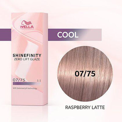 Shinefinity Zero Lift Glaze 07/75 Medium Blonde Brown Mahogany (Raspberry Latte)-Salonbar