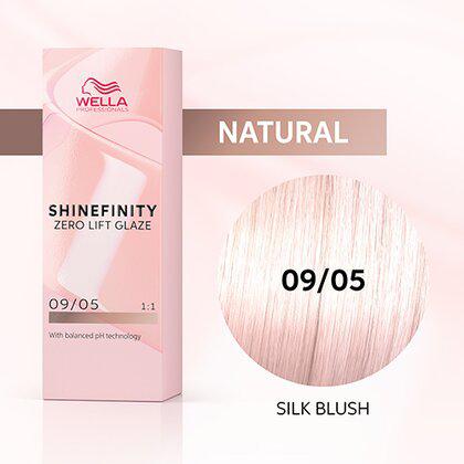 Shinefinity Zero Lift Glaze 09/05 Very Light Blonde Natural Mahogany (Silk Blush)-Salonbar