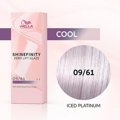 Shinefinity Zero Lift Glaze 09/61 Very Light Blonde Violet Ash (Iced Platinum)-Salonbar