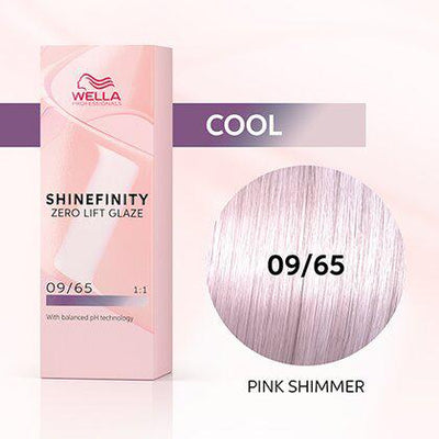 Shinefinity Zero Lift Glaze 09/65 Very Light Blonde Violet Mahogany (Pink Shimmer)-Salonbar