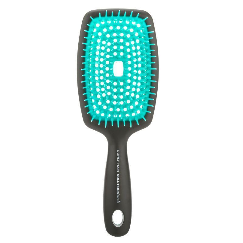 Super Brush - Black Brush With Turquoise Pins-Salonbar