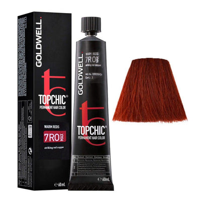 Topchic 7RO Max Striking Red Copper Permanent Hair Color-Salonbar