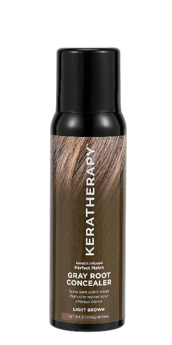 Keratin Infused Perfect Match Gray Root Concealer Light Brown-HAIR PRODUCTS-Salonbar